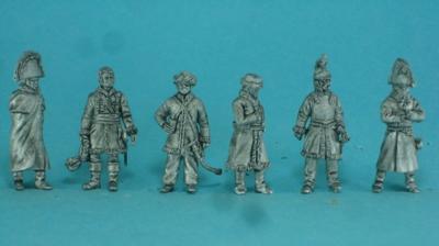 PF-F07a 1812 Bruning the flags, officers 1/72